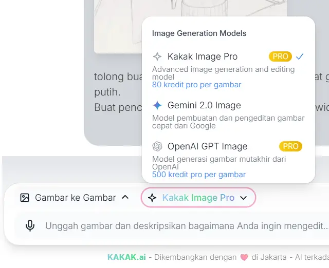 Pilih fitur dan model
